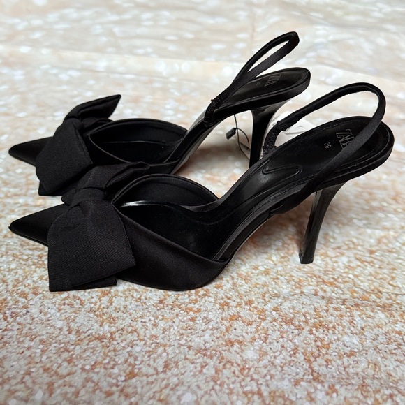 NEW Zara Bow Heels - Picture 6 of 7